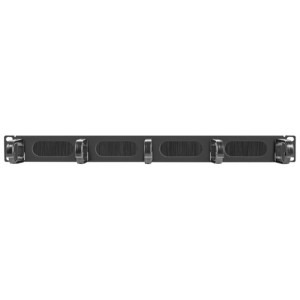 Lanberg Panou management cabluri 19 inch, 5 suporturi, tip B, Negru