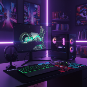PC Gaming ZMEU Battle Pack i5 DDR4 (include PC Gaming, Monitor Gaming, Mouse, Tastatura, Casti, Mouse pad)