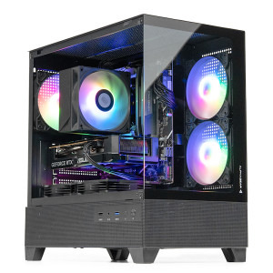 Gaming BALAUR Epic Powered by ASUS, Intel i5-14400F 2.5GHz, 32GB DDR5, 1TB SSD, RTX 5060 Ti 8GB GDDR7, Iluminare RGB