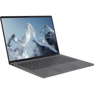 ASUS 14'' Zenbook A14 UX3407NA, WUXGA OLED, Procesor Qualcomm Snapdragon X2 Elite X2E-88-100, 16GB LPDDR5X, 512GB SSD, Qualcomm Adreno, Win 11 Home, Iceland Grey