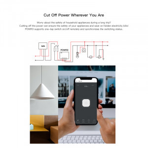 Sonoff Wi-Fi Pow R3, Monitorizare consum electric, Control aplicatie si vocal