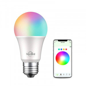 Gosund Bec inteligent LED Nite Bird WB4, RGB, E27, 800 Lumeni, Control aplicatie