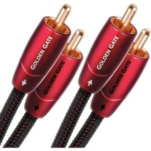 Audioquest Golden Gate, 2x RCA Male - 2x RCA Male, 3m, negru-rosu