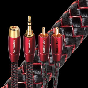 Audioquest Golden Gate, 2x RCA Male - 2x RCA Male, 5m, negru-rosu