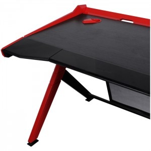 DXRacer Gaming Desk 1000, negru cu rosu