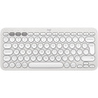 Tastatura Logitech Pebble Keys 2 K380s, Wireless/Bluetooth, Tonal White