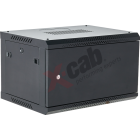 Xcab 12U60M.9004 12U, Wall mount, 600 x 600, Metal door, Negru