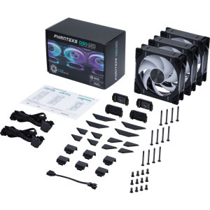 Phanteks D30-120 Regular RGB PWM 120mm Three Fan Pack Black
