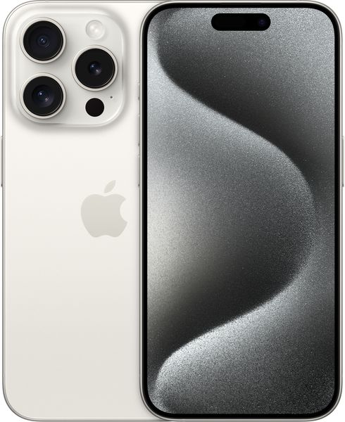 Smartphone Apple iPhone 15 Pro, 128GB, 5G, White Titanium