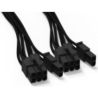 Cablu componente be quiet! CP-6620 Sleeved Power Cable, PCIe 2x 6+2 pin
