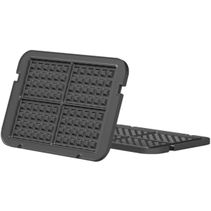 AENO Accesoriu aparat de gatit, Placi pentru vafe AEGWP1, compatibile EG1 & EG5, Negru
