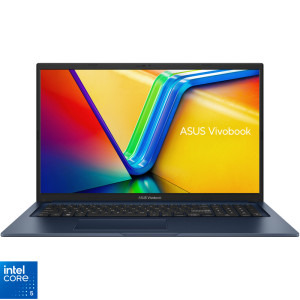 Laptop ASUS 17.3 Vivobook 17 X1704VA, FHD, Procesor Intel® Core™ 5 120U (12M Cache, up to 5.00 GHz), 16GB DDR4, 1TB SSD, Intel Graphics, No OS, Quiet Blue