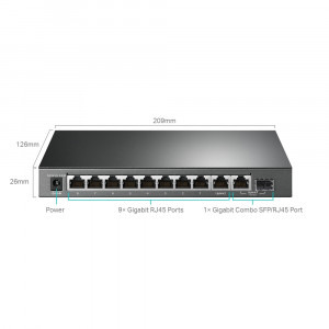 TP-LINK Gigabit TL-SG1210MPE 123W