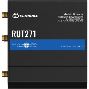 Router wireless Teltonika RUT271 RedCap, WiFi 4, 5G, 4G LTE, Black