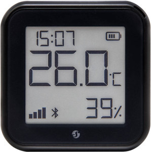 Senzor smart Shelly Senzor de temperatura & umiditate Smart H&T Gen3 Negru