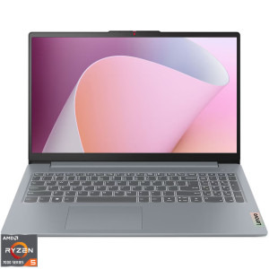 Laptop Lenovo 15.6 IdeaPad Slim 3 15AMN8, FHD, Procesor AMD Ryzen™ 5 7520U (4M Cache, up to 4.3 GHz), 16GB LPDDR5, 512GB SSD, AMD Radeon 610M, No OS, Arctic Grey