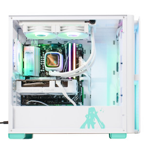 Gaming BALAUR Hatsune Miku Powered by ASUS, AMD Ryzen 5 9600X 3.9GHz, 32GB DDR5, 1TB SSD, RTX 5060 Ti 8GB GDDR7, Iluminare RGB