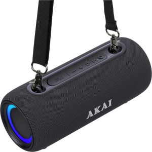 Akai Boxa portabila ABTSW-40, 15W, IPX5, Bluetooth 5.3, TWS, RGB, Black
