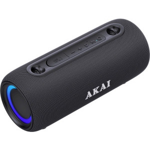 Akai Boxa portabila ABTSW-40, 15W, IPX5, Bluetooth 5.3, TWS, RGB, Black