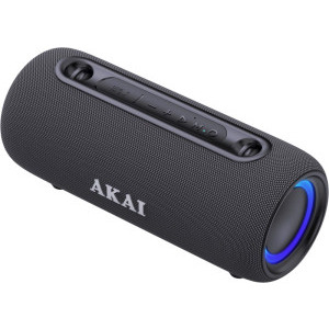 Akai Boxa portabila ABTSW-40, 15W, IPX5, Bluetooth 5.3, TWS, RGB, Black