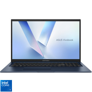 Laptop ASUS 17.3 Vivobook 17 X1704VA, FHD, Procesor Intel® Core™ 5 120U (12M Cache, up to 5.00 GHz), 16GB DDR5, 1TB SSD, Intel Graphics, No OS, Quiet Blue