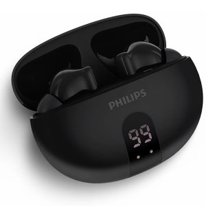 Philips In-Ear, TAT2520BK/00, True Wireless, Bluetooth, IPX4, Black
