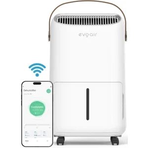 Evoair Dezumidificator de aer NovaDry 12 Smart, Alb/Maro