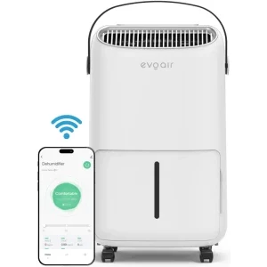 Evoair Dezumidificator de aer NovaDry 12 Smart, Alb/Negru