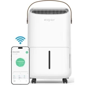 Evoair Dezumidificator de aer NovaDry 16 Smart, Alb/Maro