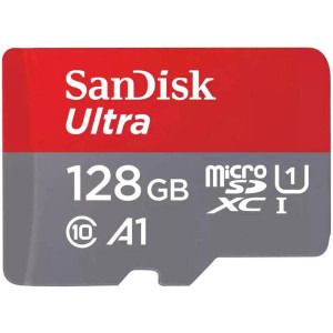 Card memorie SanDisk Micro SDXC Ultra, 128GB, UHS-I, Class 10 + Adaptor SD