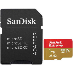 Card memorie SanDisk Micro SDXC Extreme 1TB A2 C10 V30 UHS-I U3 + Adaptor