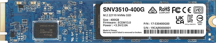 SSD Synology SNV3510 400GB PCI Express 3.0 x4 M.2 22110