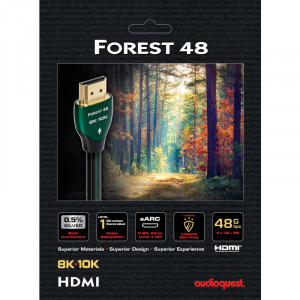 Audioquest Forest 48, HDMI Male - HDMI Male, v2.1, 1m, negru-verde