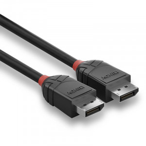 LINDY Black, DisplayPort Male - DisplayPort Male, v1.2, 0.5m, negru