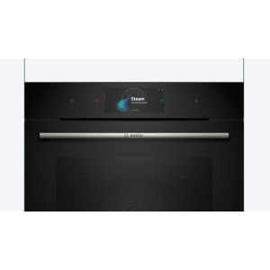 Bosch HRG7784B1, Electric, 71 L, Multifunctional, Autocuratare pirolitica, Perfect Steam, Grill, Air Fry, 22 functii, Clasa A+, Negru
