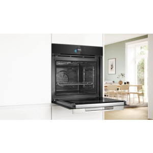 Bosch HRG7784B1, Electric, 71 L, Multifunctional, Autocuratare pirolitica, Perfect Steam, Grill, Air Fry, 22 functii, Clasa A+, Negru