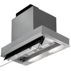 Hota incorporabila Turbionaire integrata TEN60BS, Putere de absorbtie 800 m3/h, Clasa A++, Iluminare LED, Dubla aspiratie, Sticla tratata termic, 60 cm, Inox