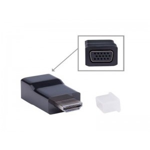 Gembird 1x HDMI Male - 1x VGA Female, negru