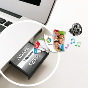 ADATA Card SDXC I-Memory, 128GB, negru