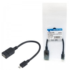 Logilink Cablu adaptor OTG USB - microUSB pentru smartphone si tablete