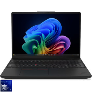 Lenovo 16'' ThinkPad T16 Gen 5, WUXGA IPS, Procesor Intel® Core™ Ultra 7 355 (12M Cache, up to 4.70 GHz), 32GB LPCAMM2 LPDDR5X, 1TB SSD, Intel Graphics, Win 11 Pro, Black