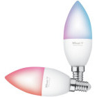 Trust Bec inteligent LED RGB Smart 71293, E14, 470 lumeni, 1800 K - 6500 K, 2 buc