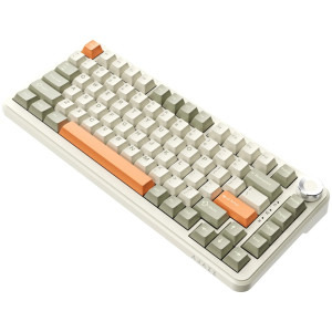 Ajazz AK820 MAX RGB Beige/Orange Flying Fish Switch Mecanica