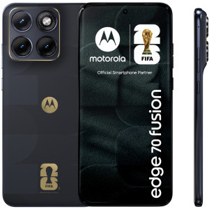 Motorola Edge 70 Fusion FIFA Edition, 256GB, 8GB RAM, Dual SIM, 5G, Tri-Camera, Baterie 5200 mAh, incarcare TurboPower 68W, PANTONE Silhouette (black) + Moto buds bass