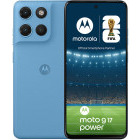 Smartphone Motorola Moto G17 Power, 256GB, 8GB RAM, Dual SIM, 4G, Tri-Camera, Pantone Alaskan Blue