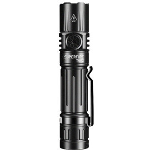 Superfire Lanterna TN02, 1800 lumeni, Negru