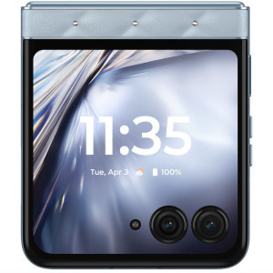 Motorola Razr 60 Swarovski, 256GB, 8GB RAM, Dual SIM, 5G, Tri-Camera, Pantone Ice Melt