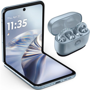 Motorola Razr 60 Swarovski, 256GB, 8GB RAM, Dual SIM, 5G, Tri-Camera, Pantone Ice Melt