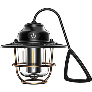 Superfire Lampa camping T57, Negru