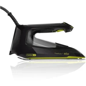 Braun Fier de calcat FreeStyle 7 FI7255GR, 2000W, 55g/min, Negru/Verde